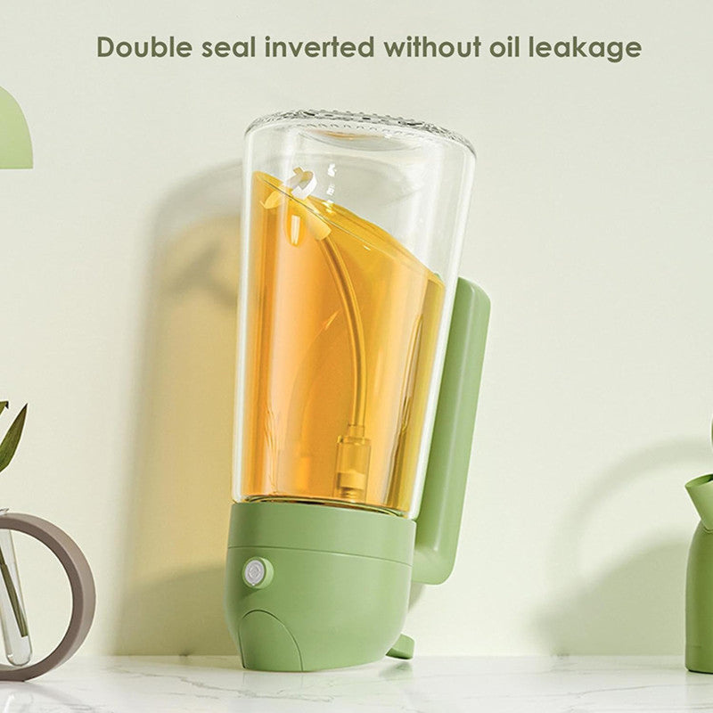 2-in-1 Oil Glass Dispenser & Spray Bottle – Kitchen Cooking Oil Sprayer