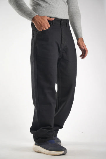 Men’s Premium Black Baggy Fit Jeans
