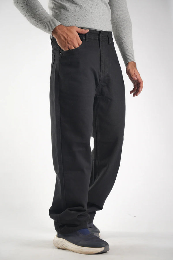 Men’s Premium Black Baggy Fit Jeans