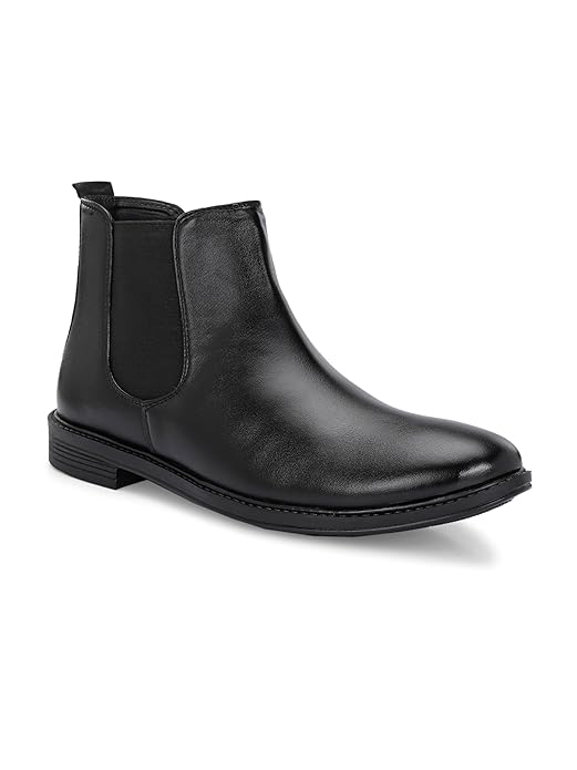 Men’s Leather Chelsea Boots – Classic Slip-On Ankle Boots