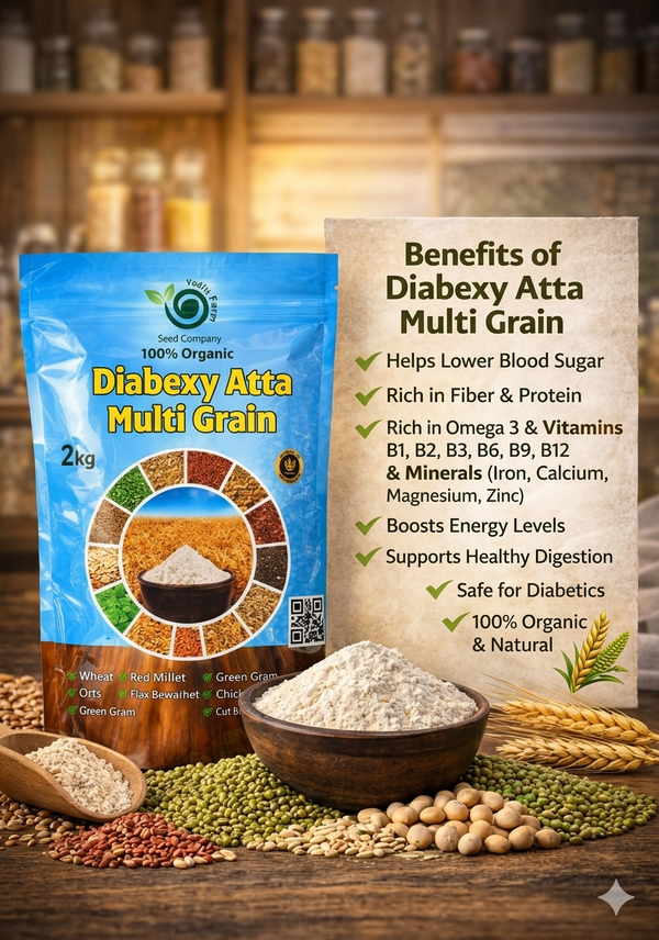 Diabexy Atta Multi Grain – 100% Organic (2kg)