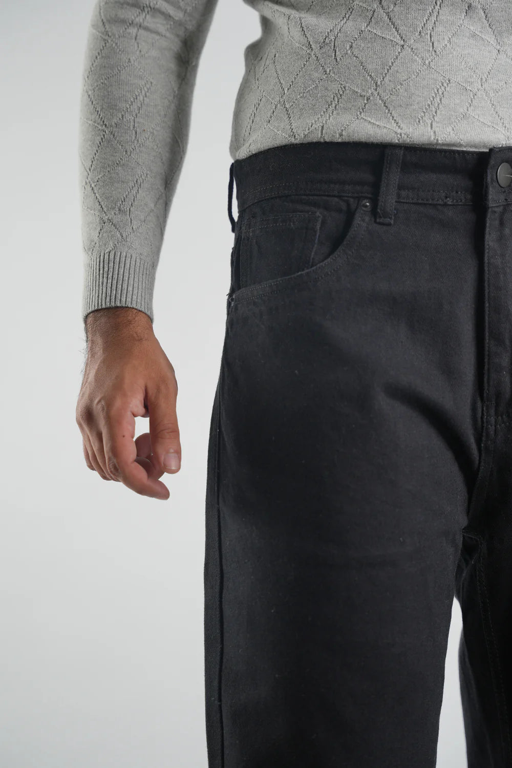 Men’s Premium Black Baggy Fit Jeans