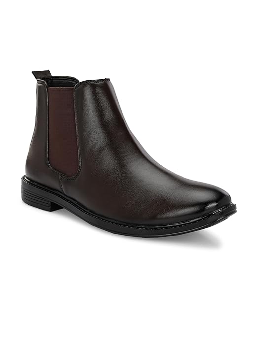 Men’s Leather Chelsea Boots – Classic Slip-On Ankle Boots