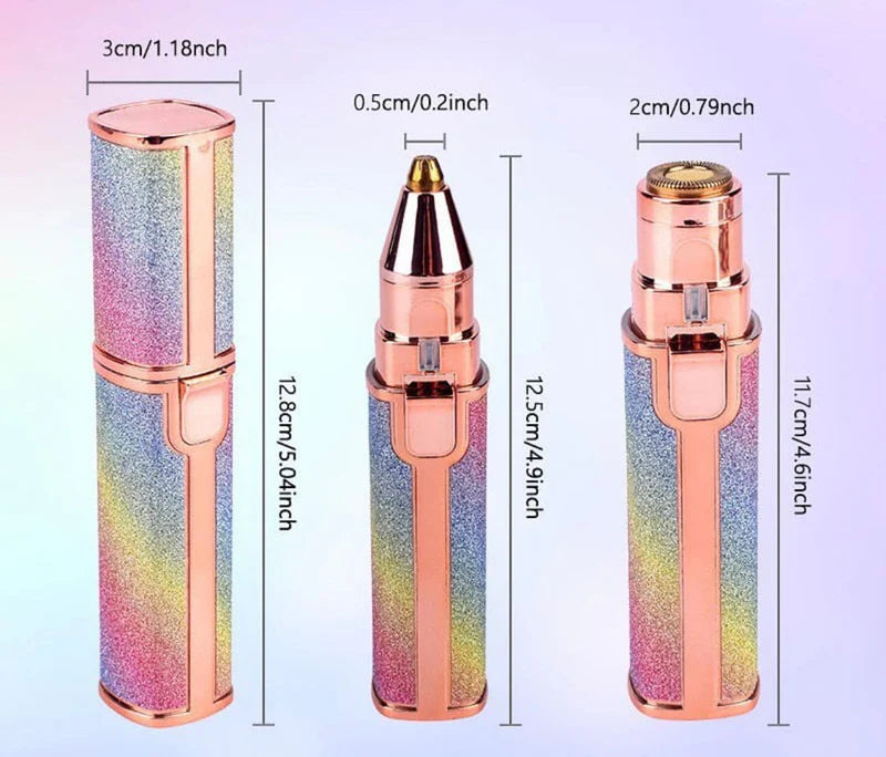 2-in-1 Eyebrow & Facial Hair Remover (USB Rechargeable Trimmer )