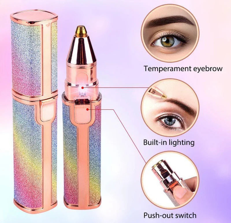 2-in-1 Eyebrow & Facial Hair Remover (USB Rechargeable Trimmer )