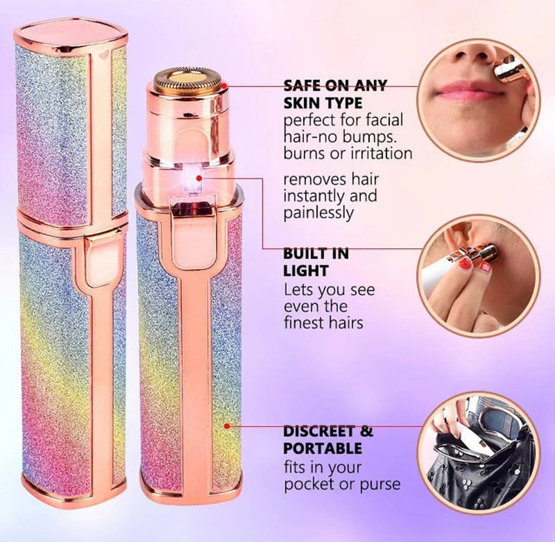 2-in-1 Eyebrow & Facial Hair Remover (USB Rechargeable Trimmer )