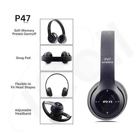 P47 Wireless Bluetooth Headphones