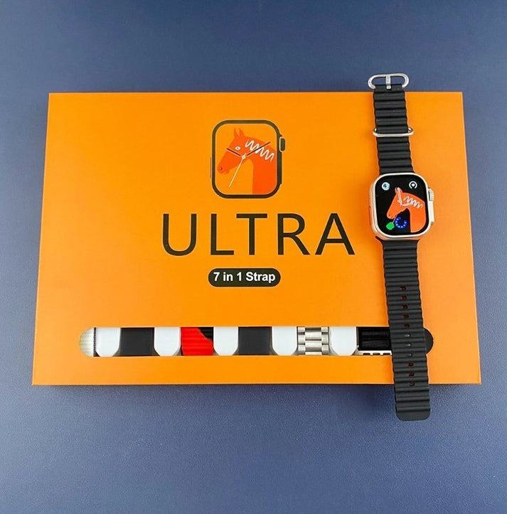 Ultra Smart Watch 7-in-1 Combo with Multiple Straps