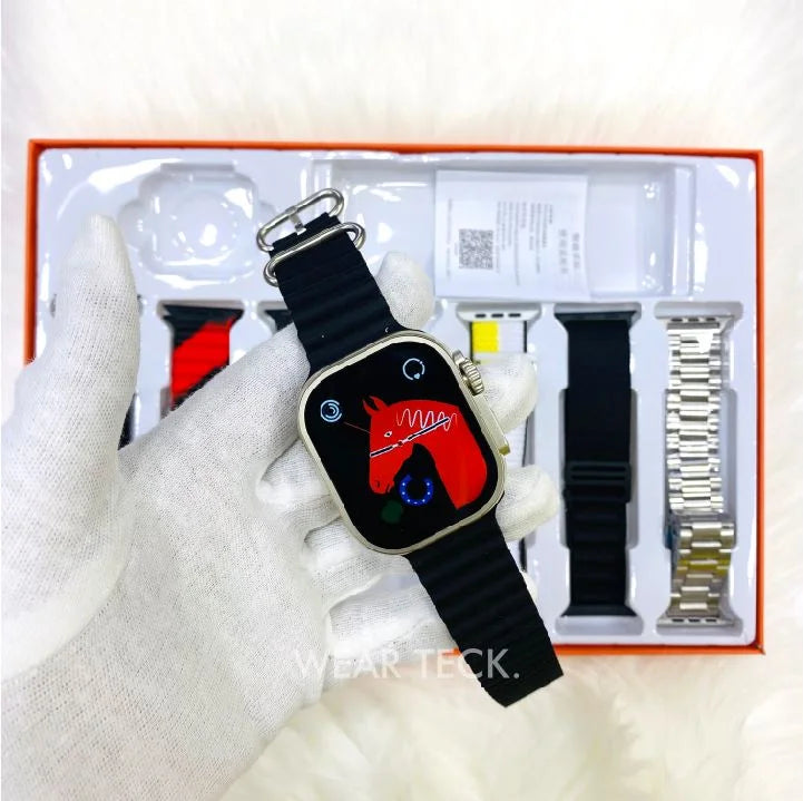 Ultra Smart Watch 7-in-1 Combo with Multiple Straps
